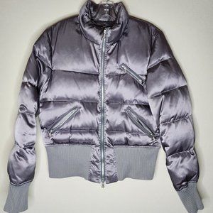 Express Puffed Silver-Grey Winter Jacket Size L Women